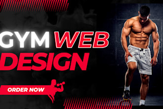 design attractive gym, fitness, sports, and workout website