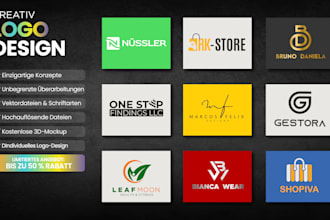 design luxurioses, professionelles logo design fuer unternehmen oder startup