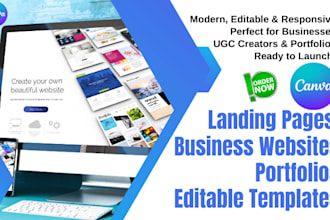 create canva website design, ugc portfolio website on canva, cannabis website