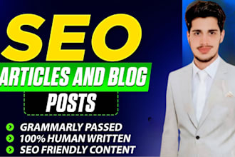 write SEO articles and blog posts
