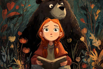 draw children book illustrations and covers