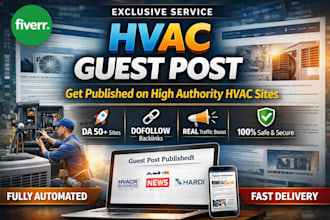 write publish hvac guest post, SEO, authority backlinks