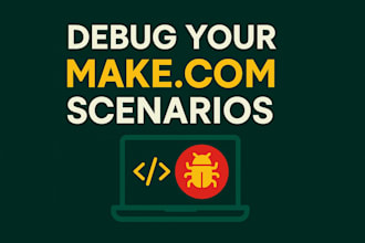 fix debug and repair broken integromat make com workflows automations scenarios