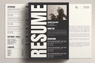create a customized professional resume and CV