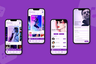 design clean, user friendly mobile app screens