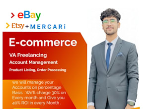 start work with you on ebay , mercari and etsy, VA freelancing, ds, SEO, listing