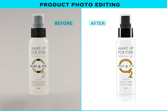 do product photo editing, image retouching