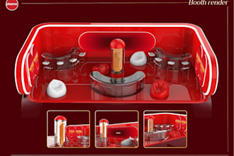 design and render 3d trade booth design