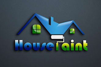 design a professional house painter company logo