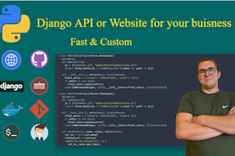develop website with django and django rest framework