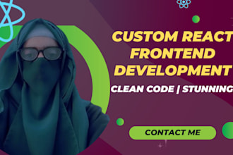 build responsive react frontend websites with modern UI
