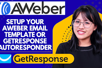 setup your aweber email template or getresponse autoresponder