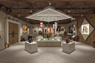design 3d art gallery,museum,cultural center,creative commercial space,ue nft