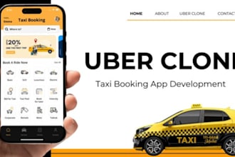 build taxi booking app rideshare app uber clone app carpooling app taxi bolt app