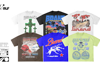 design a bootleg style streetwear tshirt