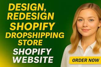 do shopify store design, redesign shopify store