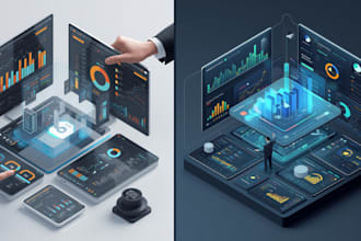 craft immersive futuristic ai powered 3d UI UX dashboards