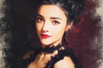 create oil painting, digital oil painting