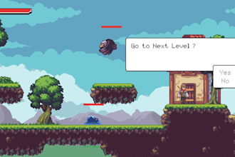 develop a fully functional 2d game in godot engine for you