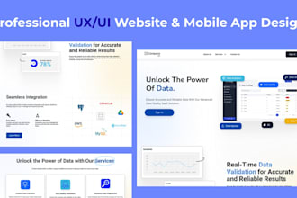design your mobile app or website UX UI using figma