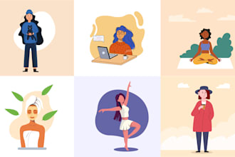 design flat vector illustrations