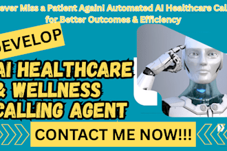 develop ai healthcare calls agent, ai appointment reminder, patient follow up