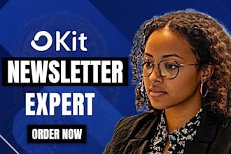 setup convertkit account design convertkit newsletter template kit landing page