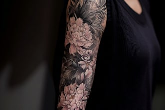 create a tattoo design of tattoo sleeve