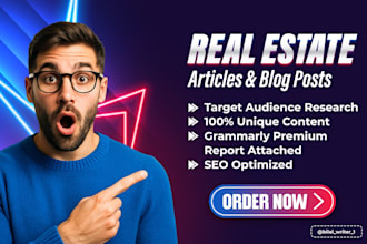 write engaging real estate articles and blogs