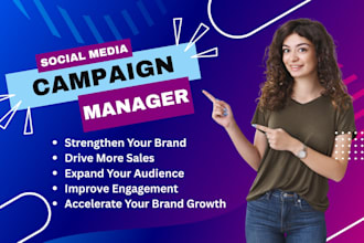 be your social media manager, content creator, marketing manager