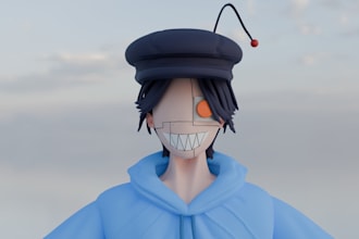 deliver game optimized 3d character model with pbr