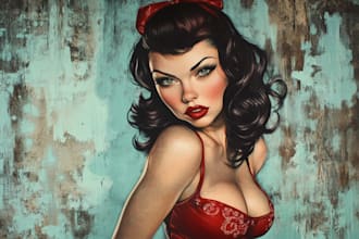 do a pin up girl and pin up girl of art
