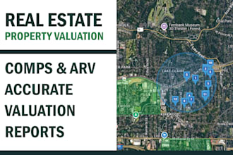do real estate comps, property valuation, arv and procision reports