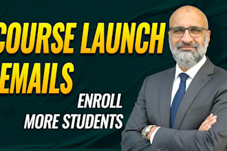 write launch email sequence for your coaching or online course