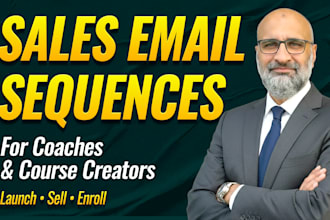 write high converting sales email sequences for coaches and course creators