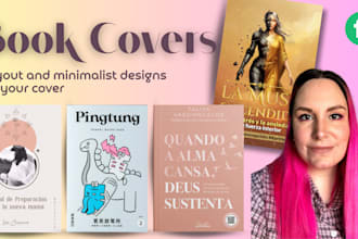 do your book cover design and layout diseño de portadas de libros