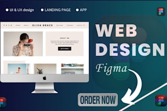 design figma website, figma design website, figma landing page, website mockup