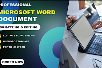 format, edit, and design ms word documents professionally