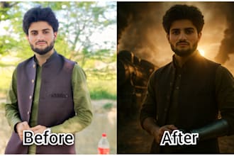 customize your simple image into cinematic photo perfectly
