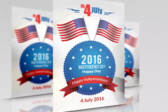 design amazing and eye catching 4th july flyer