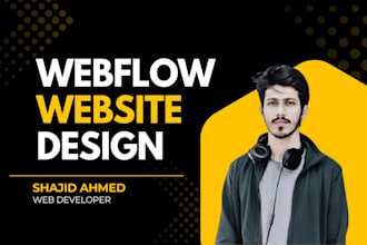 design and develop a responsive SEO optimized webflow website