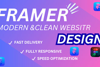 build framer website, framer landing page, framer website design