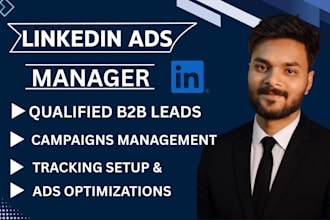 run linkedin ads to generate b2b leads and linkdin ads manager for sales