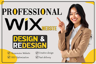 create and redesign a professional wix website