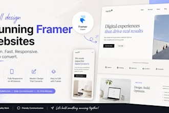 do framer website ,framer landing page ,figma to framer, framer developer