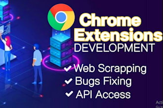 develop automation chrome extensions ai data scraping browser plugin