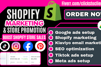 promote shopify website traffic tiktok ads instagram marketing facebook ads