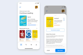 bookstore app, bookstore marketplace app, ebook app, children book app