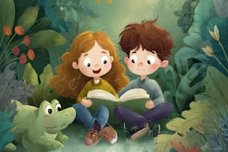 create children book children book illustration children kids story book design