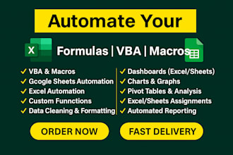 be your excel and google sheets expert
